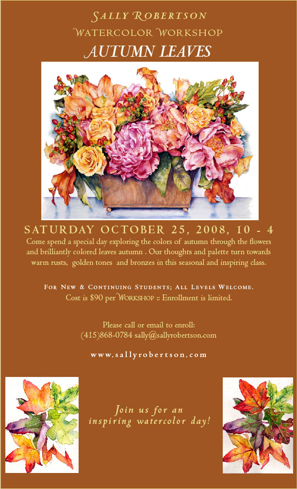 Watercolor Workshop Flyer