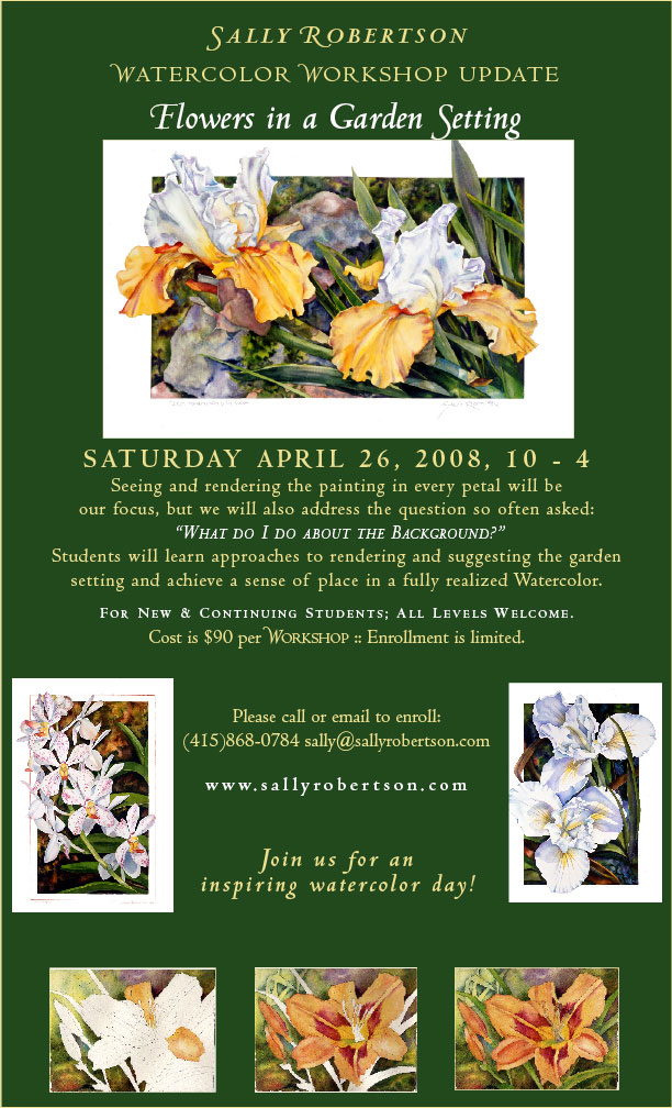 Watercolor Workshop Flyer