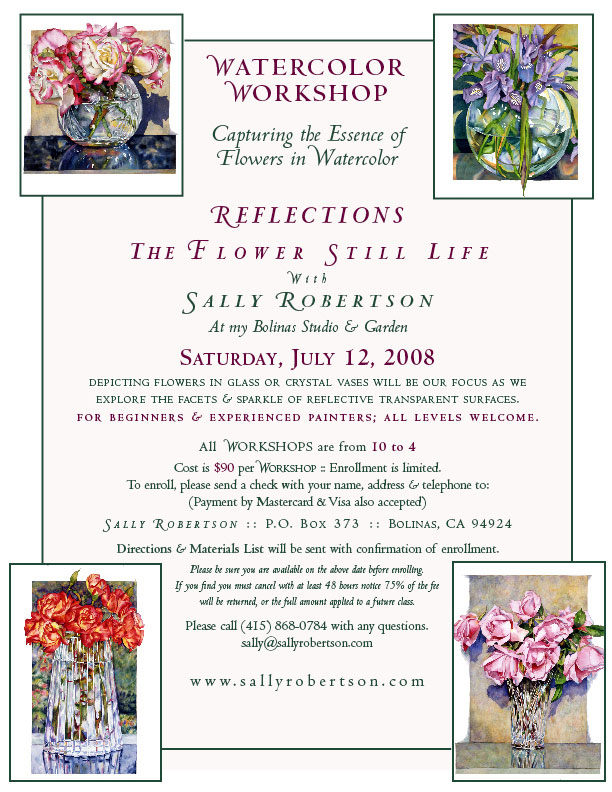 Watercolor Workshop Flyer