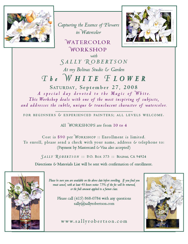 Watercolor Workshop Flyer