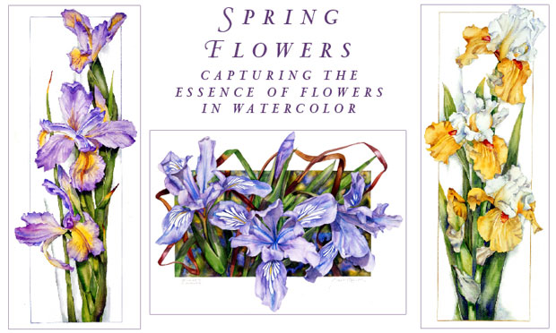 Spring Flowers Watercolor Lesson