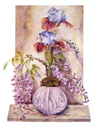 Iris and Wisteria Print
