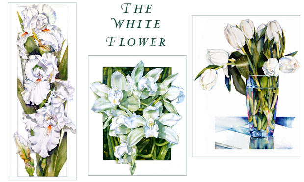 White Flower Watercolor Lesson