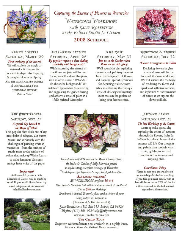 Watercolor Workshop Flyer